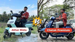 Ather Rizta vs Chetak Premium: Pros, Cons, Issues & Performance | Which One Should You Buy?