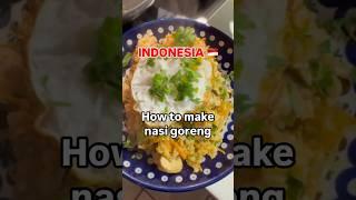 Nasi goreng, the national dish of Indonesia 