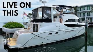 $349K Yacht-Home Tour  Would You Live aboard This Boat?