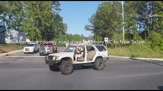 NORTH CAROLINA BACKROADS - Afternoon country road drive Salisbury NC to New Salem NC - ASMR