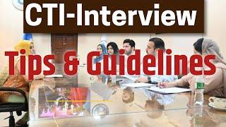 Punjab CTI Interview 2024 Tips and Guidelines || Interview Preparation for CTI 2024