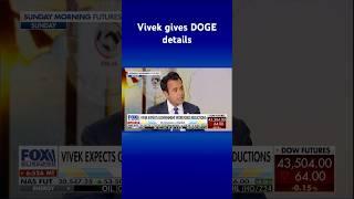 Vivek Ramaswamy says there will be ‘mass reductions’ under DOGE with Musk #shorts