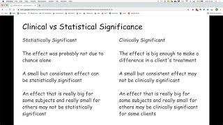 statistical vs clinical significance