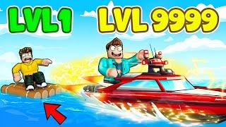 "LEVEL 0 vs LEVEL 99 Boat Race – INSANE Speed Upgrade!" #roblox #robloxshorts