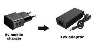 How to Convert 5v Mobile Phone Charger to 12v Adaptor