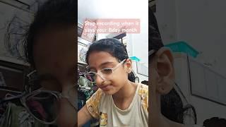 Stop recording when it says your bday month || Shaina Dhar