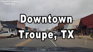 Driving Downtown Troupe, TX (Dash Cam)