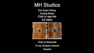 End grain cherry cutting board #Shorts