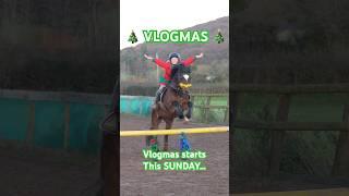 Vlogmas starts on SUNDAY! Who’s watching? #horse #equestrian #showjumping #pony #horseriding #xmas