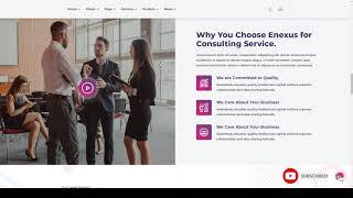 Enexus - Consulting Business Elementor WordPress Theme company responsive Website Builder