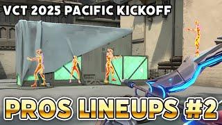 PROS LINEUPS in VCT 2025 PACIFIC KICKOFF #2【 VALORANT 】