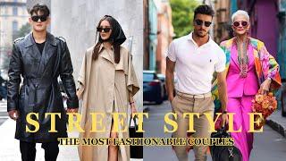 ITALIAN EXCLUSIVE FASHION 2024 Milan’s Most Fashionable Couples - Trendy Outfits and Inspiration