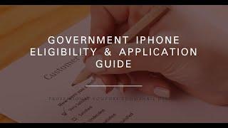 Eligibility Guide: How to Apply for a Free Government iPhone | 2024 Update