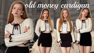 Crochet OLD MONEY cardigan / tutorial