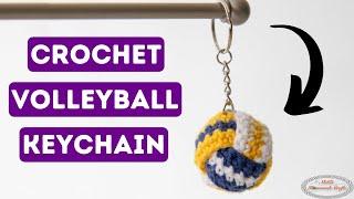 How to: CROCHET Volleyball Keychain Pattern