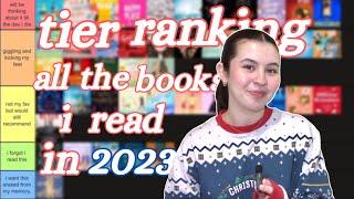 tier ranking all the books i read this year  | 2023 reading wrap up