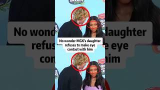 No wonder MGK’s daughter refuses to make eye contact with him.#shorts#mgk#celebrity#actor