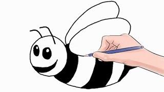 How to Draw a Bee Easy Step by Step