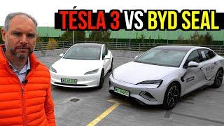  BYD SEAL vs TESLA MODEL 3• PORÓWNANIE •  TEST PL 4K • Auto Made in China