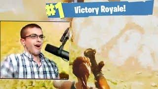 Nick Eh 30's FIRST EVER *WIN* on Fortnite - Battle Royale