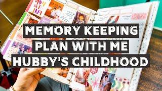 Happy planner II Memory keeping planning II hubby's childhood