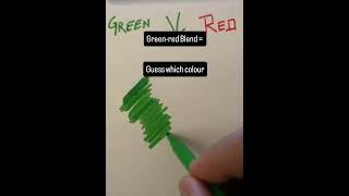 Green colour - Red colour blend      Guess the colour #music #classicalmusic #art #artwork