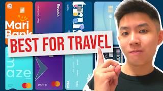 BEST Travel Card: I Tested and Ranked 9 Cards For Overseas Spending!!