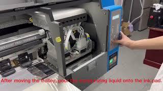How to use the Kingjet DTF cleaner to maintenance your DTF printer?