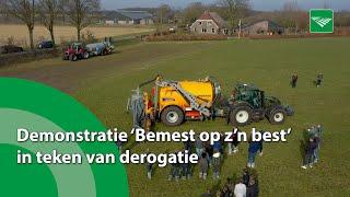 Demonstratie 'Bemest op z'n Best' in teken van verliezen derogatie