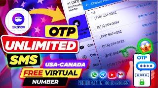 Get Free USA/Canada Temp Number For WhatsApp, Gmail and Telegram OTP Verification | Text now Number