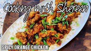 SPICY ORANGE CHICKEN | Cooking with Shereen