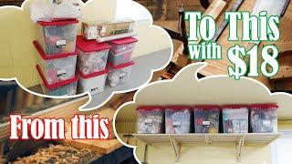 DIY Garage Shelves for Storage | Cheap Wall Mounted - Hanging Wood Shelf 1-Day Build