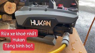 Máy rửa xe khoẻ nhất Hukan. Tặng bình bọt 1L