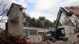 Bagger im Einsatz - Abbruch einer Kirche mit dem CAT396 - Teil II