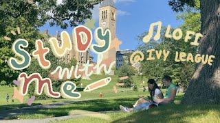 STUDY WITH ME | 2 HOUR POMODORO | Chill lofi music, Ivy League Campus View 