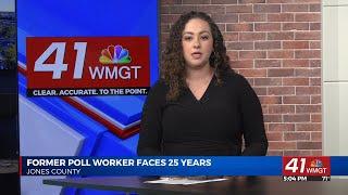 Former Georgia poll worker faces 25 years