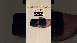 iPhone 16 PRO MAX  120 FPS vs RS 1,40,000 - FREEFIRE SPEED TEST #freefire #iphone #iphone16 #shots