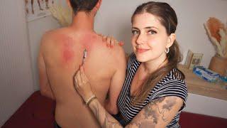 ASMR Back Exam [Real Person] Extrem Tingly Untersuchung mit @AlexASMRelax 'Unintentional' Roleplay