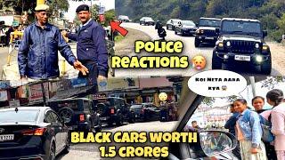 Police Reactions on Black Cars Kaafila |Biggest Black Cars collection of Himachal Worth 1.5 Crore