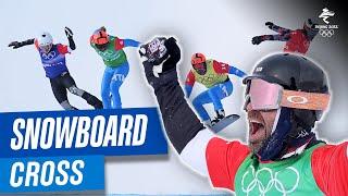   Incredible snowboard cross races at #Beijing2022