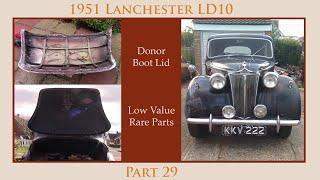 1951 Lanchester LD10 - Rare Parts Low Value - Boot Lid Refurbishment