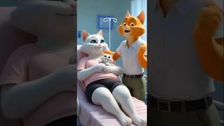 Love in Action: Husband Cat Saves His Family️ #cat #catstory #cuteanimals #wildliferescue