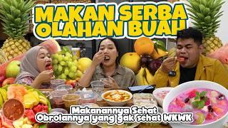 MAKAN SERBA OLAHAN BUAH!! BUAH NAGA CAMPUR KOPI RASANYA GIMANA DAH???