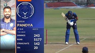 Hardik pandya 47 runs in 23 balls batting vs Tripura | Syed Mushtaq Ali Trophy 2024