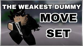 The Weakest Dummy Custom Moveset in The Strongest Battlegrounds ROBLOX