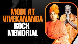 PM Modi meditates at Vivekananda Rock Memorial in Kanniyakumari