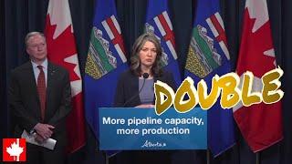 Alberta's ambition is to double oil and gas production, says Premier Danielle Smith