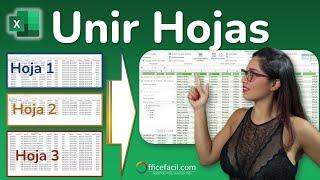 Unir varias hojas en una tabla de Excel | fácil sin programación