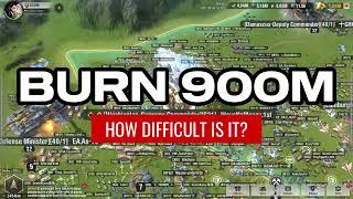 How can we burn base 900M power | Warpath