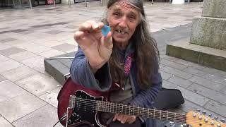 Mark Allen's new busking set up...